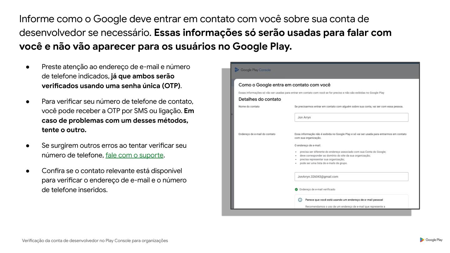 Private contact details